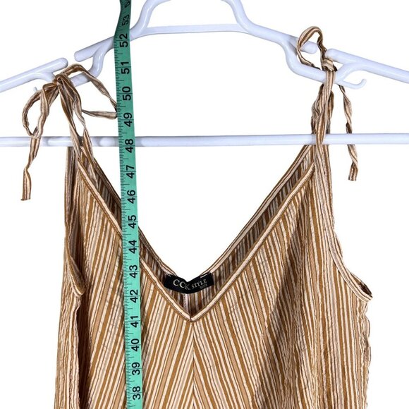 CCK Style Womens M Drop Crotch Wide Leg Harem Style Romper Sleeveless Adj Strap - Picture 11 of 14